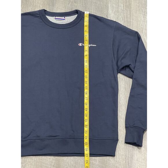 Champion Small Script Logo Sweatshirt Mens Medium - Picture 9 of 11